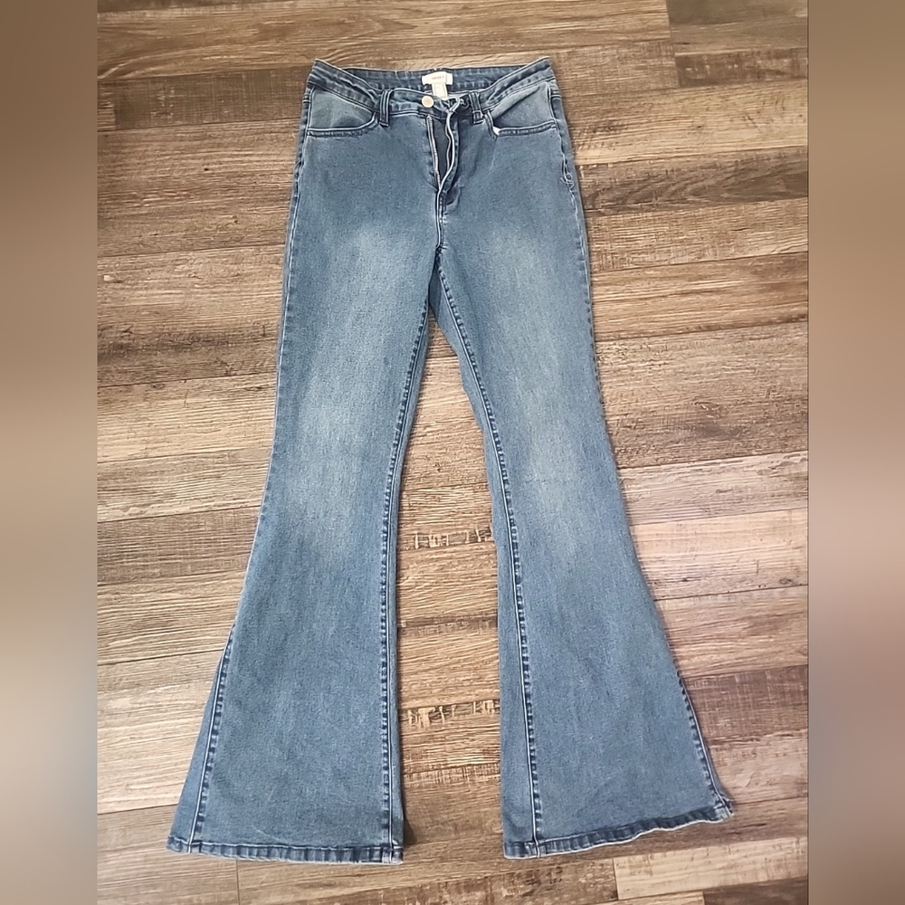 Forever 21 Classic Blue Flare Jeans
